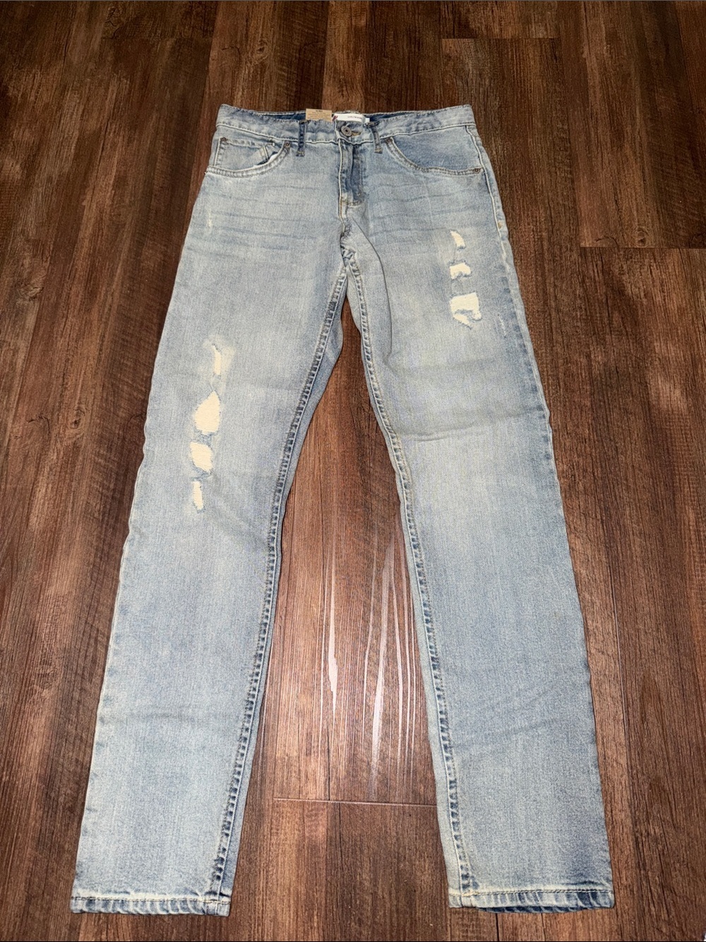 Levi’s Girlfriend Distressed Jeans Size 16 Reg NWT Adjustable Waist Stretch